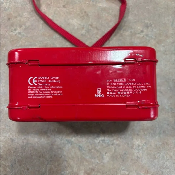 Vintage 1996 Hello Kitty Red and White Tin Box Bag - Picture 4 of 7